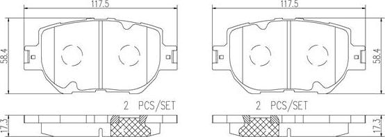 Brembo P83157N - Гальмівні колодки, дискові гальма avtolavka.club