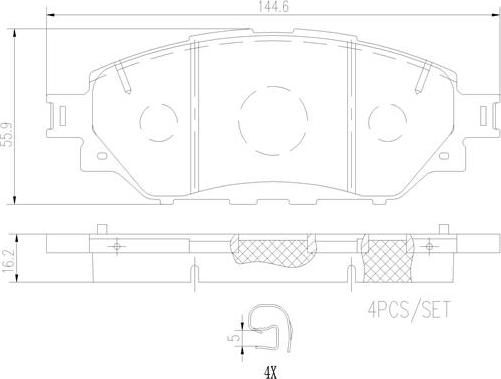 Brembo P 83 167 - Гальмівні колодки, дискові гальма avtolavka.club