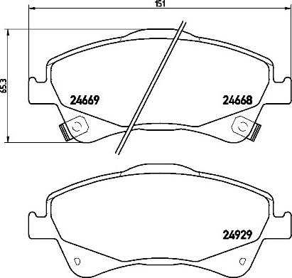 Brembo P83109N - Гальмівні колодки, дискові гальма avtolavka.club