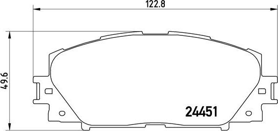 Brembo P 83 106 - Гальмівні колодки, дискові гальма avtolavka.club