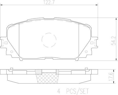 Brembo P83101N - Гальмівні колодки, дискові гальма avtolavka.club