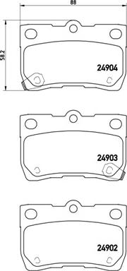 Brembo P 83 113 - Гальмівні колодки, дискові гальма avtolavka.club