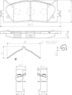 Brembo P83117N - Гальмівні колодки, дискові гальма avtolavka.club