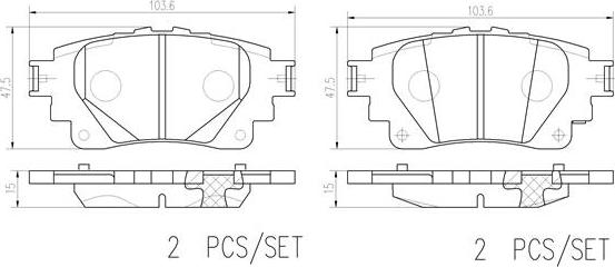 Brembo P83174N - Гальмівні колодки, дискові гальма avtolavka.club