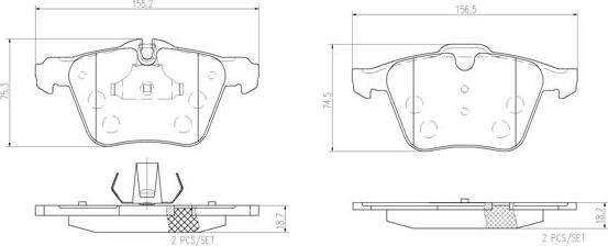 Brembo P36019N - Гальмівні колодки, дискові гальма avtolavka.club