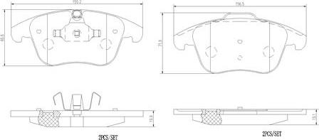 Brembo P36030N - Гальмівні колодки, дискові гальма avtolavka.club