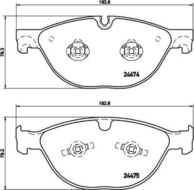 Brembo P 36 025 - Гальмівні колодки, дискові гальма avtolavka.club