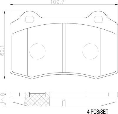 Brembo P36020N - Гальмівні колодки, дискові гальма avtolavka.club