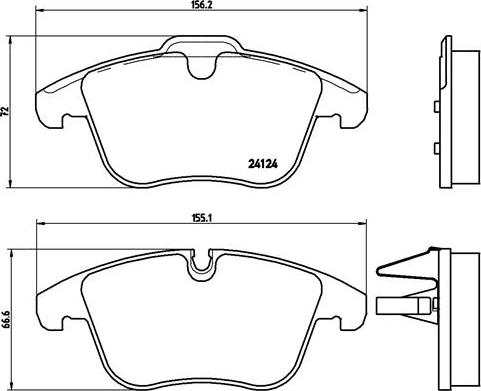 Brembo P 36 022 - Гальмівні колодки, дискові гальма avtolavka.club