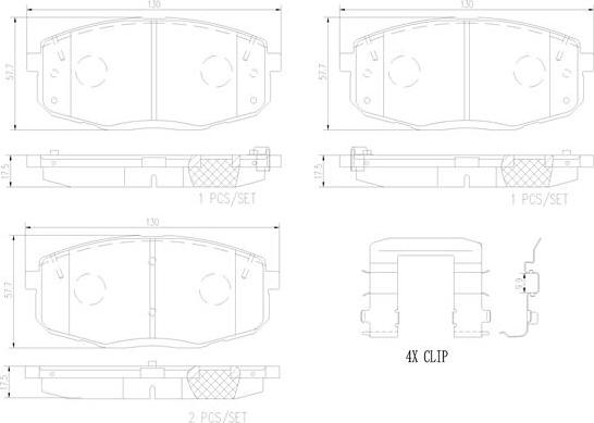 Brembo P30099N - Гальмівні колодки, дискові гальма avtolavka.club