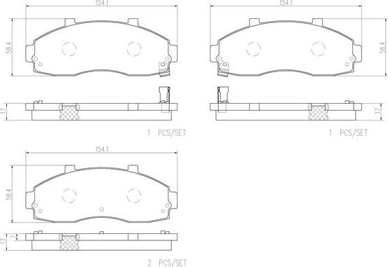 Brembo P30044N - Гальмівні колодки, дискові гальма avtolavka.club