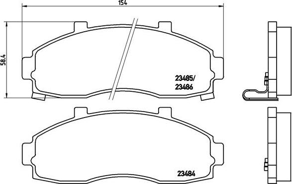 Brembo P 30 044 - Гальмівні колодки, дискові гальма avtolavka.club