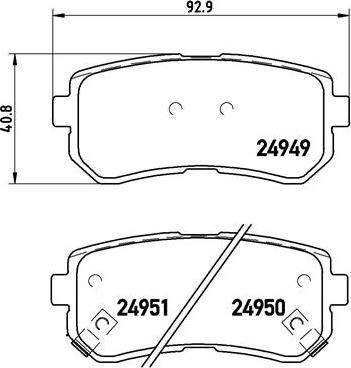 Brembo P30046N - Гальмівні колодки, дискові гальма avtolavka.club