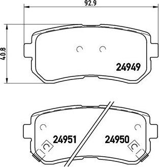 Brembo P 30 046 - Гальмівні колодки, дискові гальма avtolavka.club