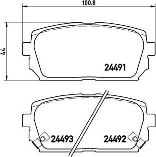 Brembo P 30 040 - Гальмівні колодки, дискові гальма avtolavka.club