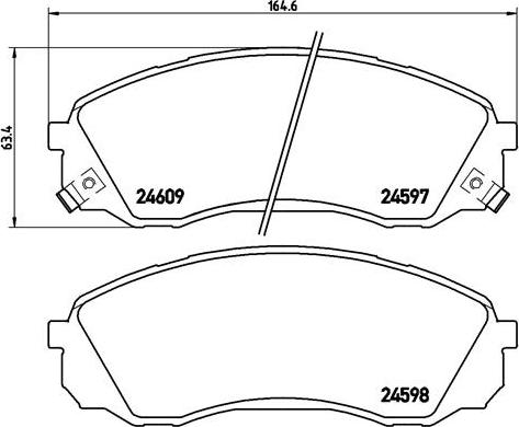 Brembo P 30 041 - Гальмівні колодки, дискові гальма avtolavka.club