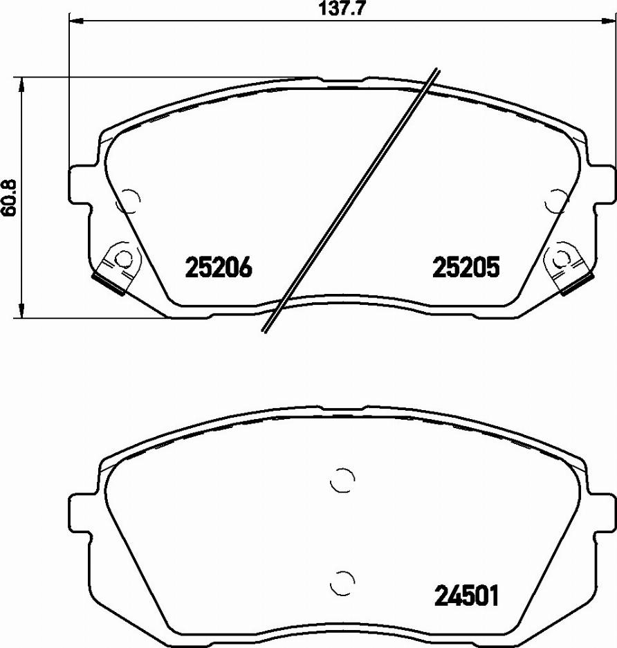 Brembo P 30 056E - Гальмівні колодки, дискові гальма avtolavka.club