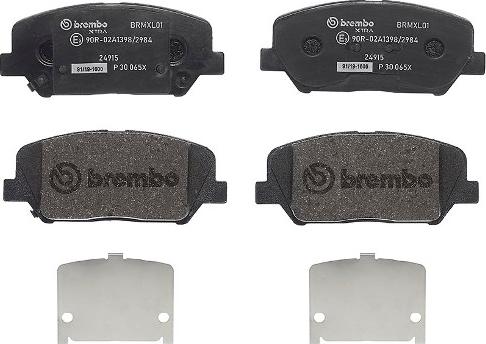 Brembo P 30 065X - Гальмівні колодки, дискові гальма avtolavka.club