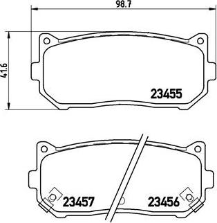 Brembo P 30 008 - Гальмівні колодки, дискові гальма avtolavka.club