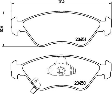 Brembo P 30 007 - Гальмівні колодки, дискові гальма avtolavka.club