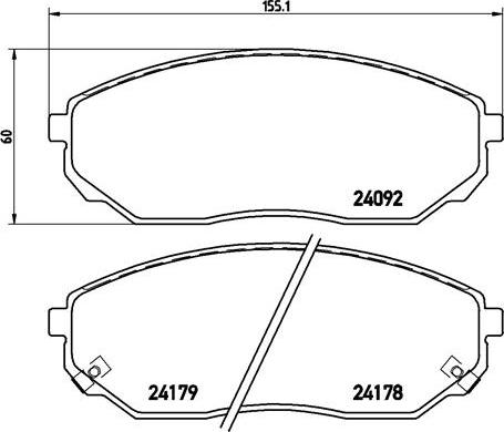 Brembo P 30 019 - Гальмівні колодки, дискові гальма avtolavka.club