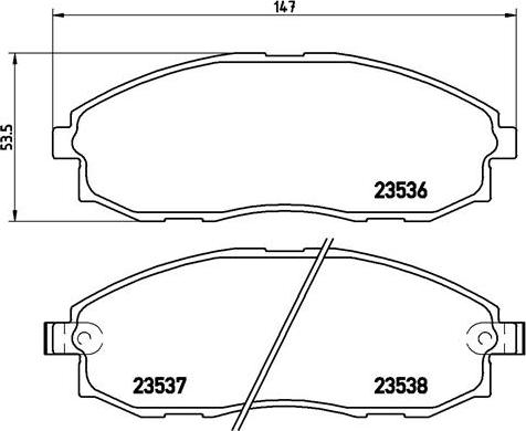 Brembo P30010N - Гальмівні колодки, дискові гальма avtolavka.club