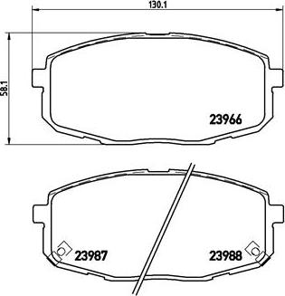 Brembo P 30 034 - Гальмівні колодки, дискові гальма avtolavka.club