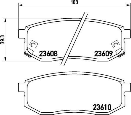 Brembo P 30 030 - Гальмівні колодки, дискові гальма avtolavka.club