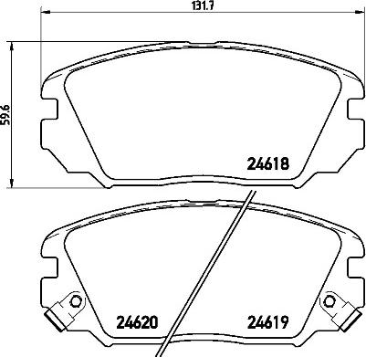 Brembo P30031N - Гальмівні колодки, дискові гальма avtolavka.club