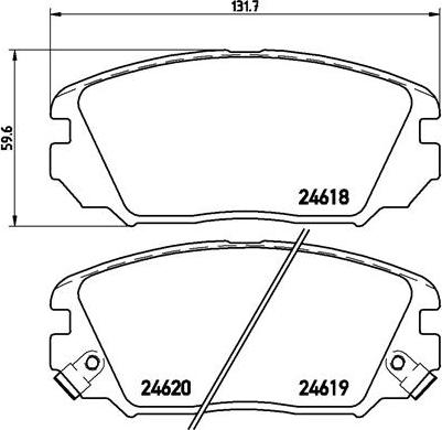 Brembo P 30 031 - Гальмівні колодки, дискові гальма avtolavka.club