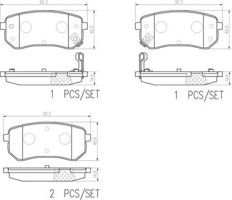 Brembo P30033N - Гальмівні колодки, дискові гальма avtolavka.club