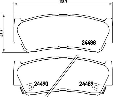 Brembo P 30 037 - Гальмівні колодки, дискові гальма avtolavka.club