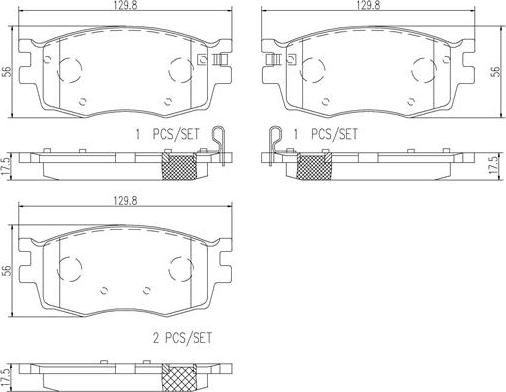 Brembo P30026N - Гальмівні колодки, дискові гальма avtolavka.club