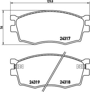 Brembo P 30 026 - Гальмівні колодки, дискові гальма avtolavka.club