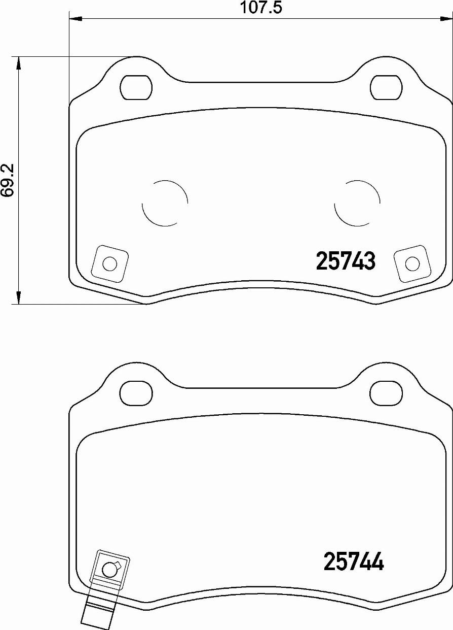 Brembo P 30 074E - Гальмівні колодки, дискові гальма avtolavka.club