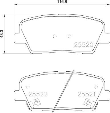 Brembo P 30 104 - Гальмівні колодки, дискові гальма avtolavka.club