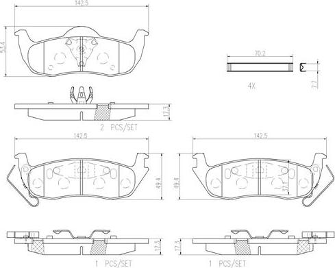 Brembo P37011N - Гальмівні колодки, дискові гальма avtolavka.club