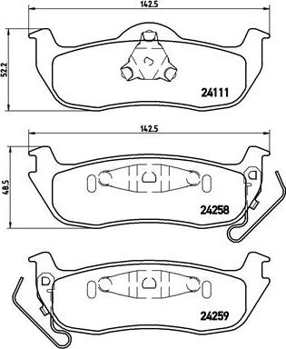 Brembo P 37 011 - Гальмівні колодки, дискові гальма avtolavka.club