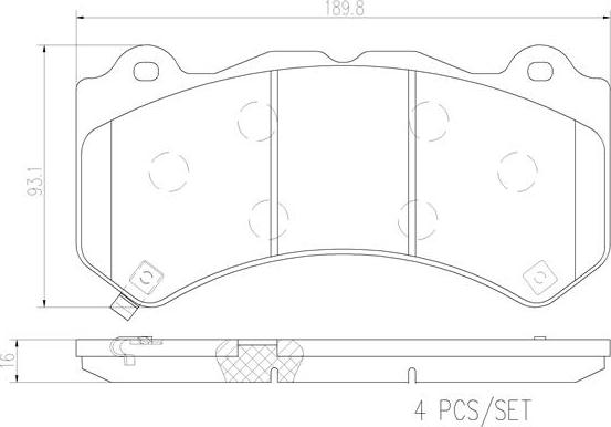 Brembo P37018N - Гальмівні колодки, дискові гальма avtolavka.club