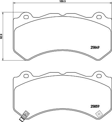 BOSCH 0 986 494 975 - Гальмівні колодки, дискові гальма avtolavka.club