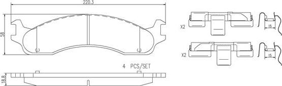 Brembo P24099N - Гальмівні колодки, дискові гальма avtolavka.club