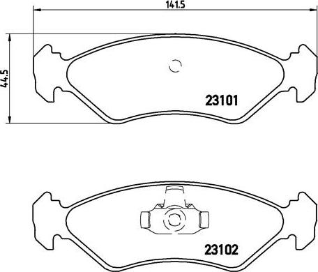 Brembo P 24 044 - Гальмівні колодки, дискові гальма avtolavka.club