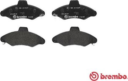 Brembo P 24 045 - Гальмівні колодки, дискові гальма avtolavka.club