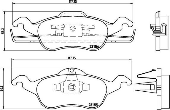 Brembo P 24 046 - Гальмівні колодки, дискові гальма avtolavka.club