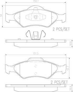 Brembo P24054N - Гальмівні колодки, дискові гальма avtolavka.club