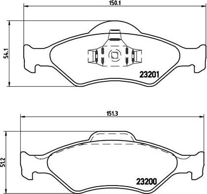 Brembo P 24 054 - Гальмівні колодки, дискові гальма avtolavka.club