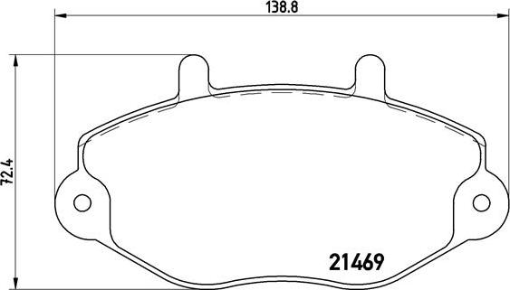 Brembo P 24 050 - Гальмівні колодки, дискові гальма avtolavka.club