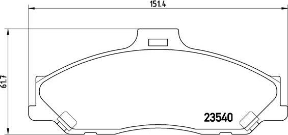 Brembo P 24 051 - Гальмівні колодки, дискові гальма avtolavka.club