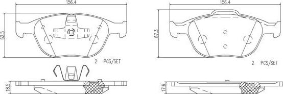 Brembo P24058N - Гальмівні колодки, дискові гальма avtolavka.club