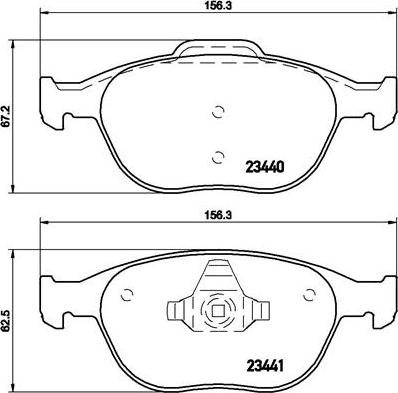 FIT FIT01252 - Гальмівні колодки, дискові гальма avtolavka.club